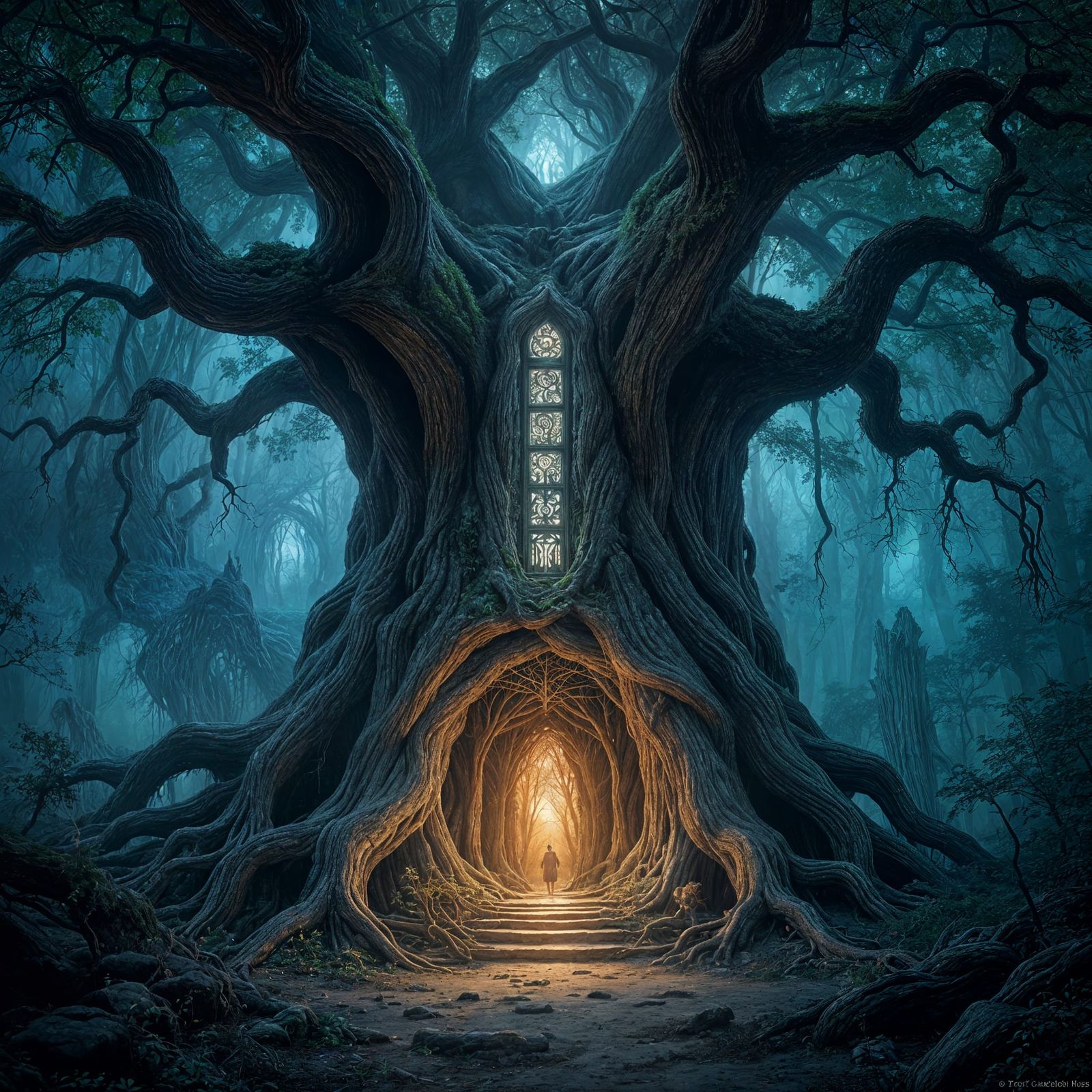 Sorcerer's Sanctuary Hidden Inside Ancient Tree