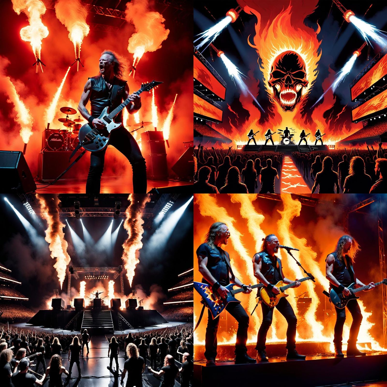 Metallica Stage: Fire and Electricity Ignite the Show