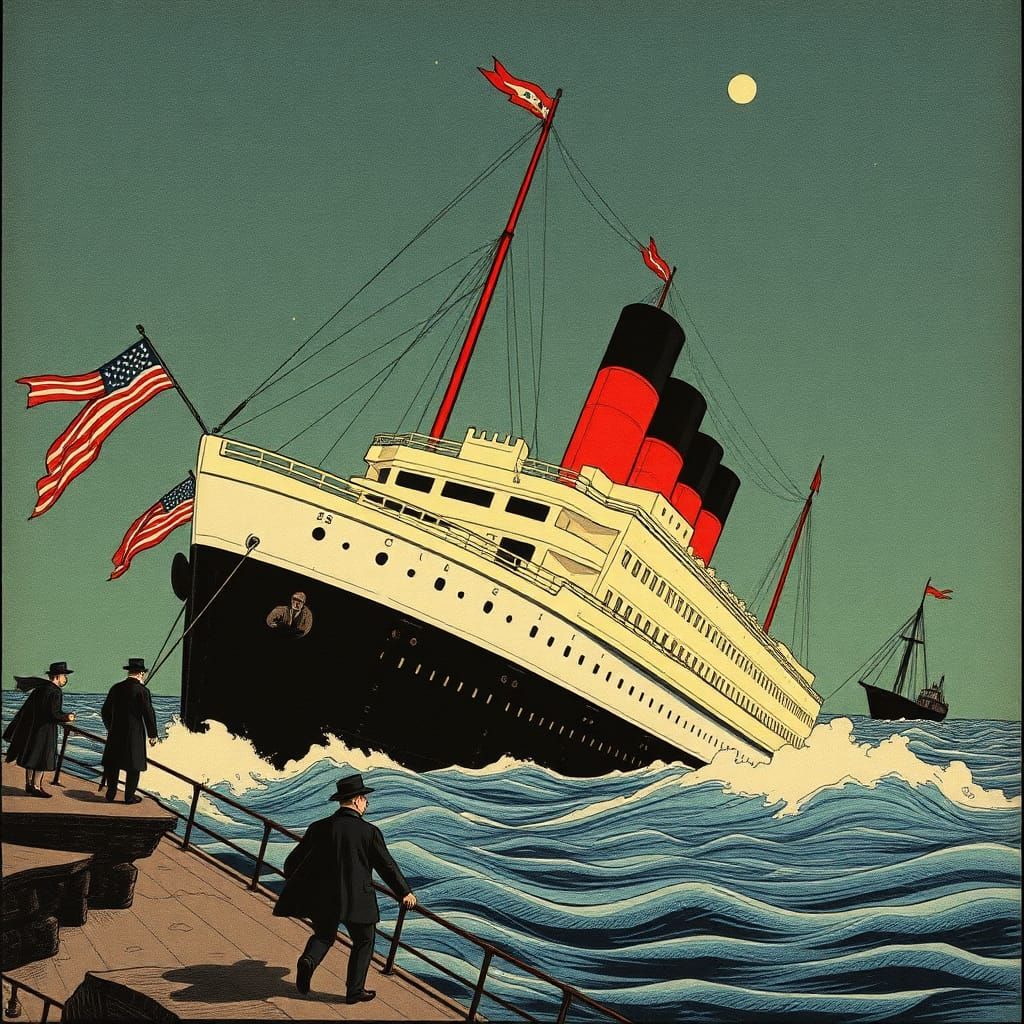 Lusitania Sinking: A Trippy 1910s Cartoon