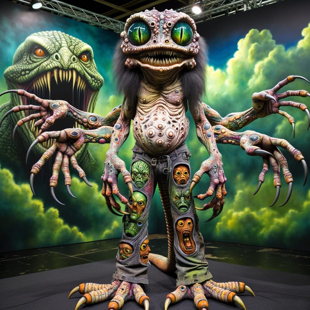 Mutated Humanoid in Hyper-Realistic Detail