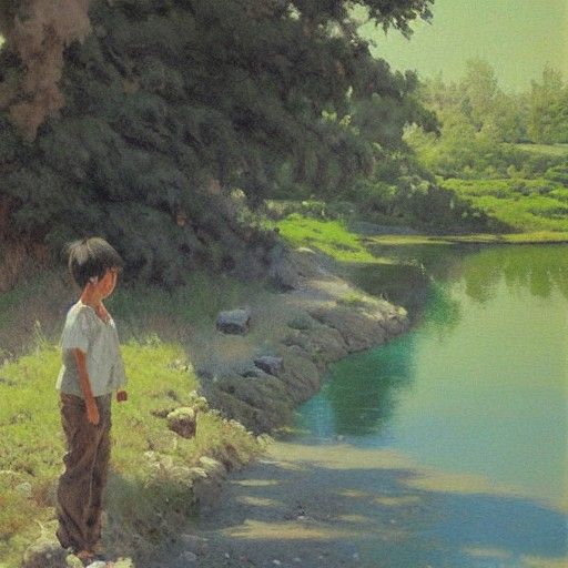 Omori Portrait in Oil Painting Style