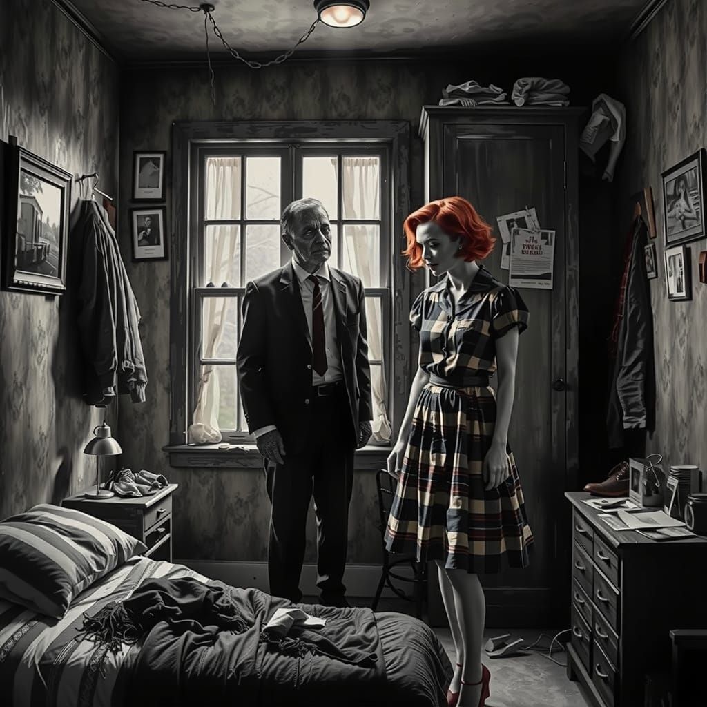 Motel Room Collage: Housewives and Zombies