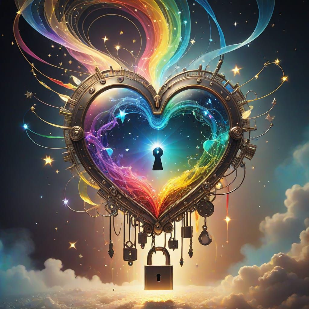 Surreal Steampunk Beauty Amidst Celestial Whispers