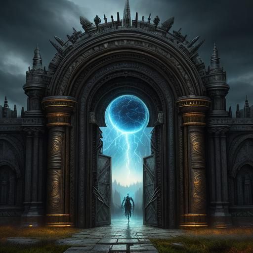 Epic Magical Portal in Digital Matte Painting