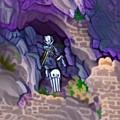 Eternal Skeleton Knight Guardian of Ancient Cave
