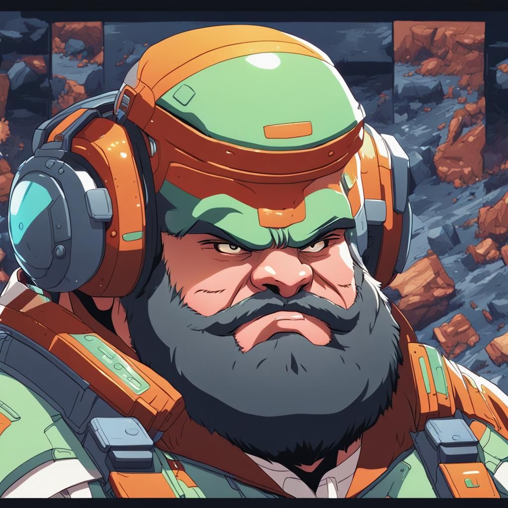 Anime Style Character with Large Head