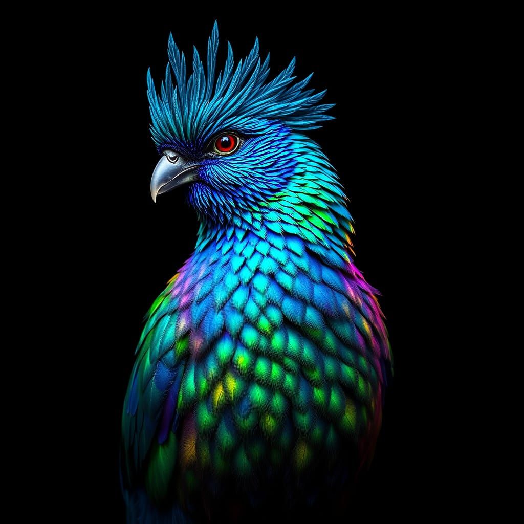 Mystical Piekatoe in Shimmering Blues and Emerald Greens