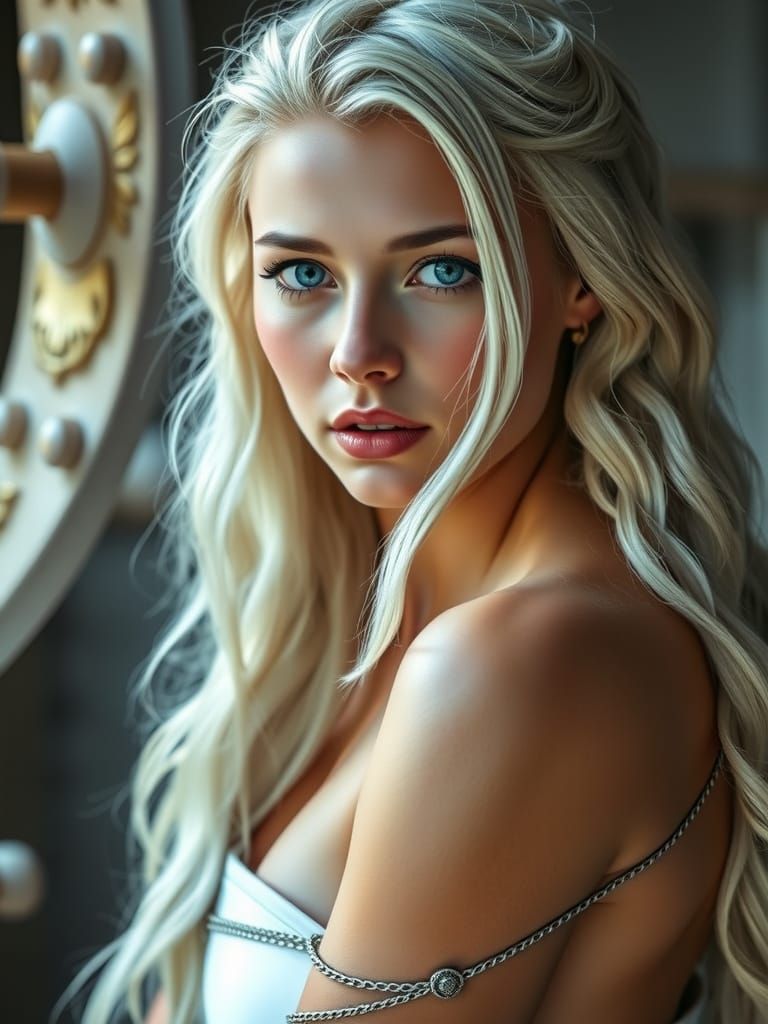 Photorealistic Portrait: Anna as Finnish Goddess Vellamo