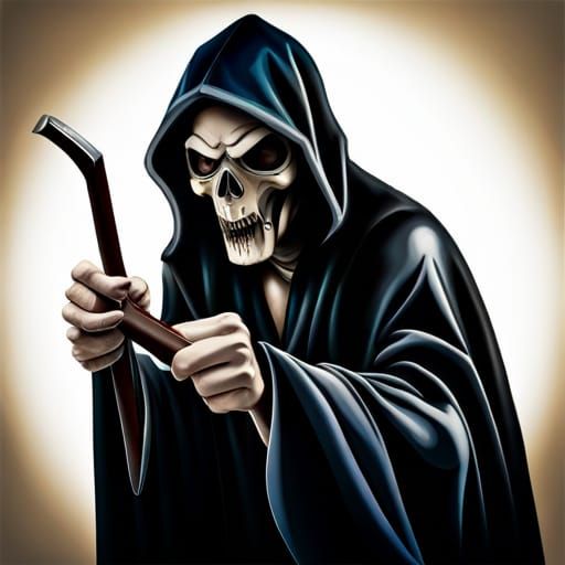 Hyperrealistic Grim Reaper Points