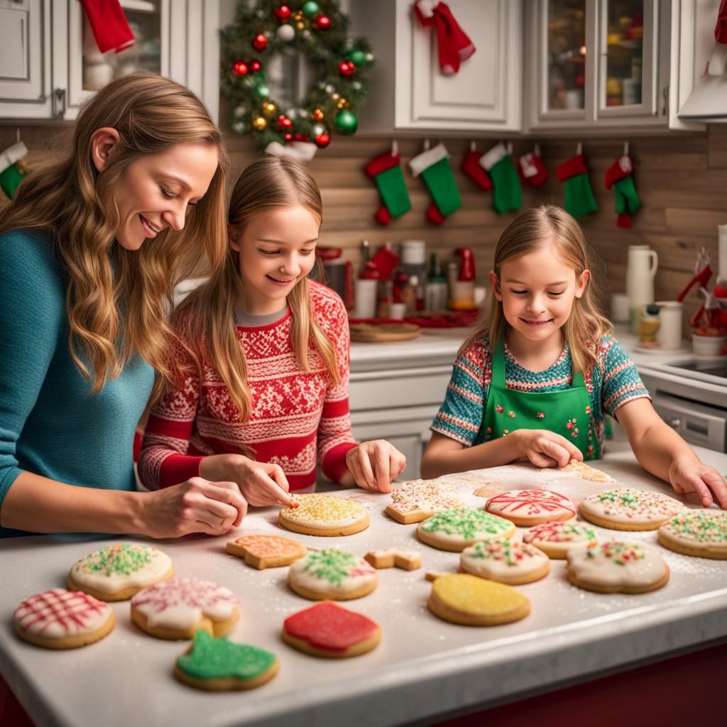 Christmas Cookies: A Realistic Family Moment