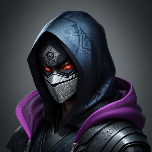 Kiriko Ninja Portrait in Manga Style