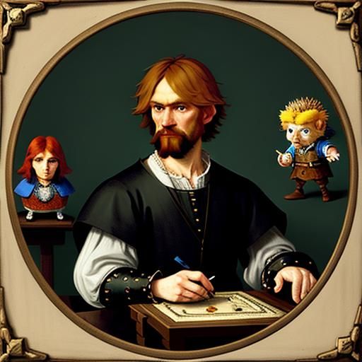 Hedgehog Video Game Role Play in Blended Styles