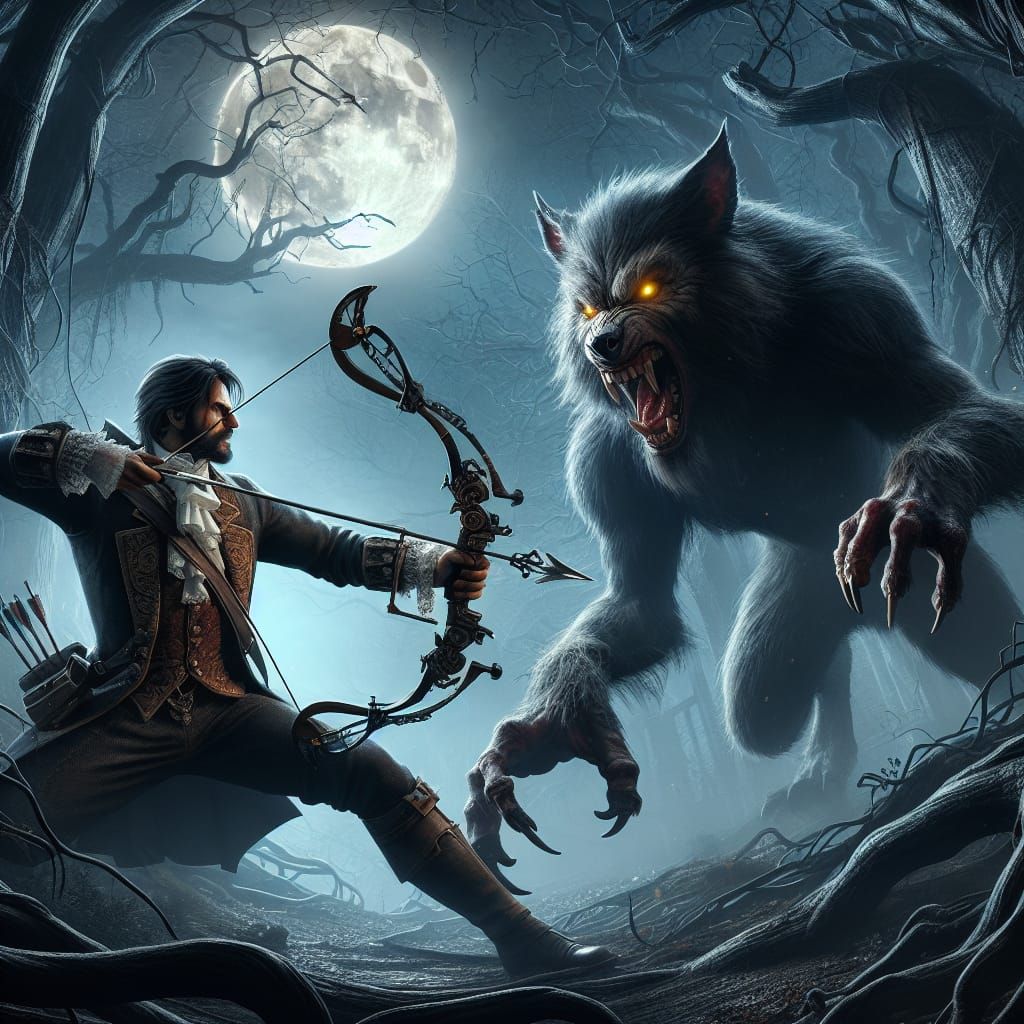 Van Helsing vs werewolf movie scene