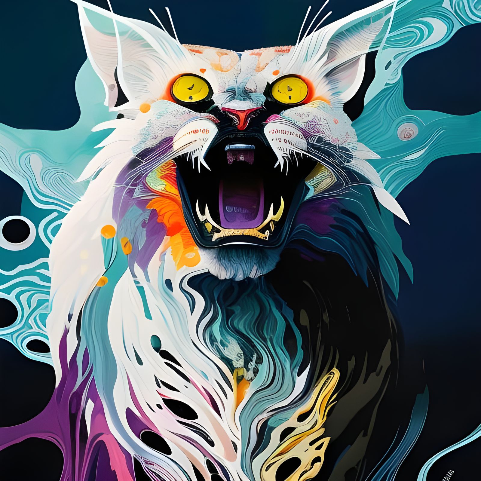 Succubus Portrait in Borderlands Gouache Style