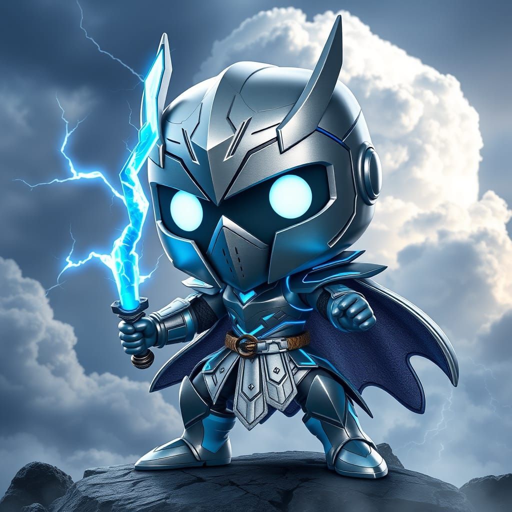 Funko Pop Thunder Knight in 3D Anime Style