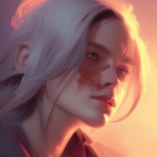 Detailed Portrait with Dynamic Lighting in 8K