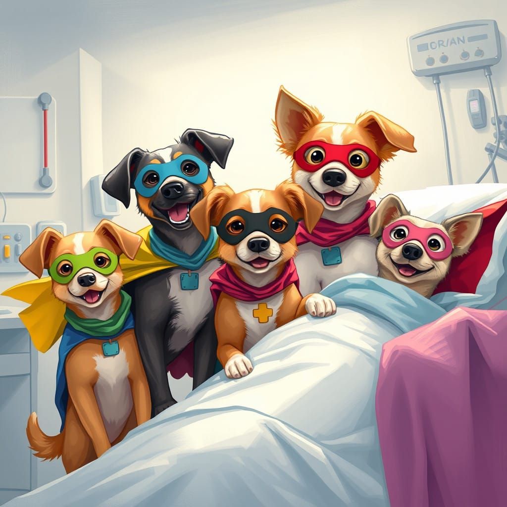 Hospital Heroes: Therapy Dogs with Superpowers