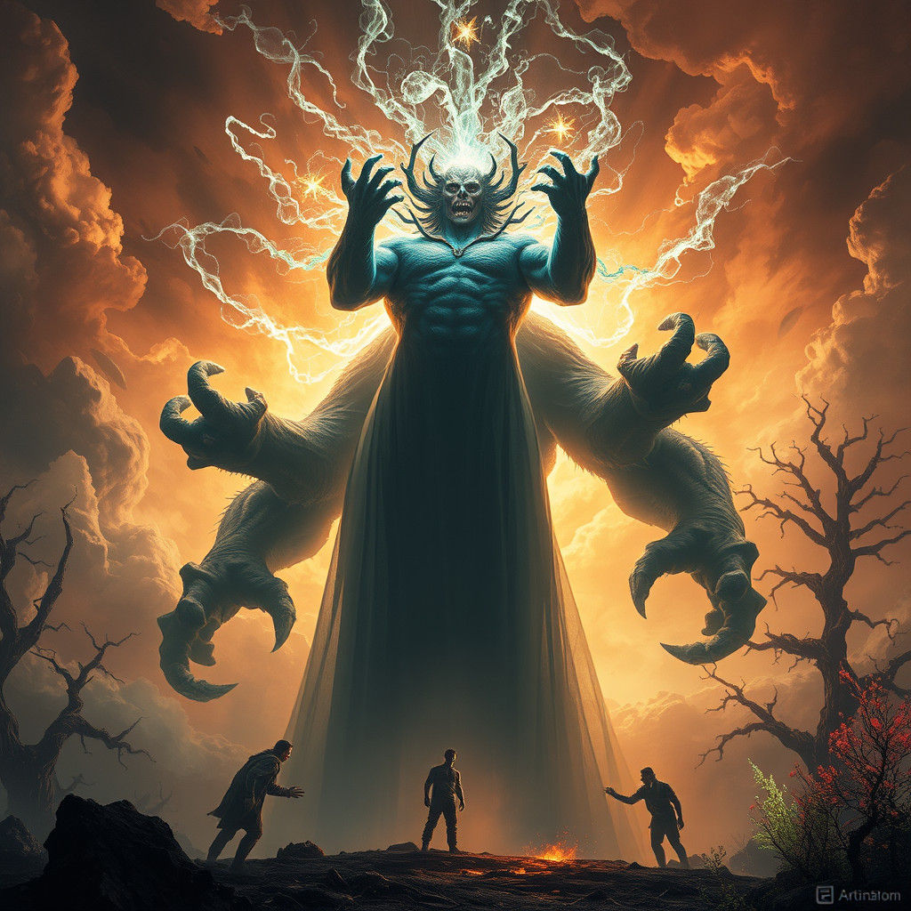 Mob Confronts Demogorgon in Upside Down