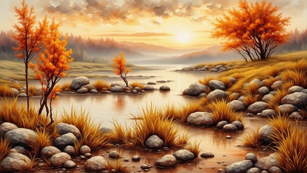 Wooden Animal Sticks in Organic Environmental Art Style