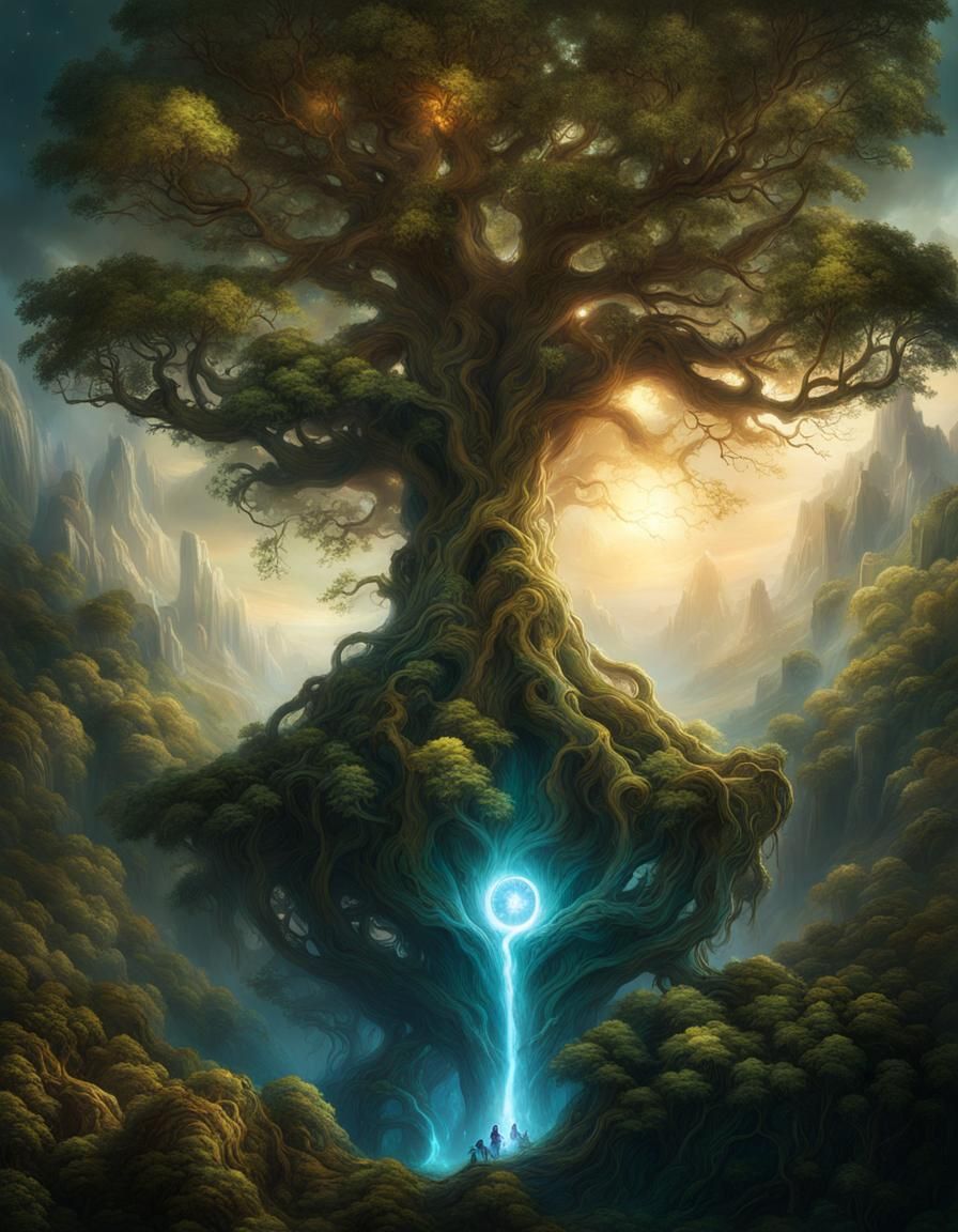 Yggdrasil World Tree with Dynamic Lighting