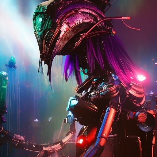 Alien Dancer in Glitchcore Sci-Fi Club