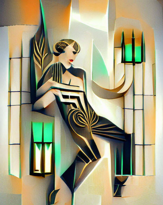 Elvis Presley Art Deco Portrait