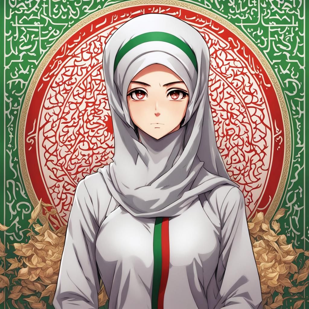 Iran Personified as Anime Character
