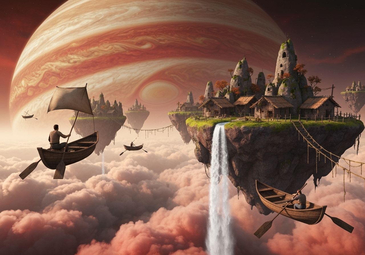 Epic Journey to Floating Islands Above Jupiter