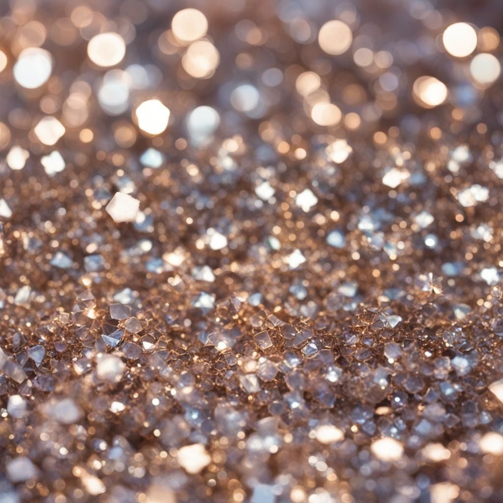 Sparkling Shimmering Objects Reflect Light