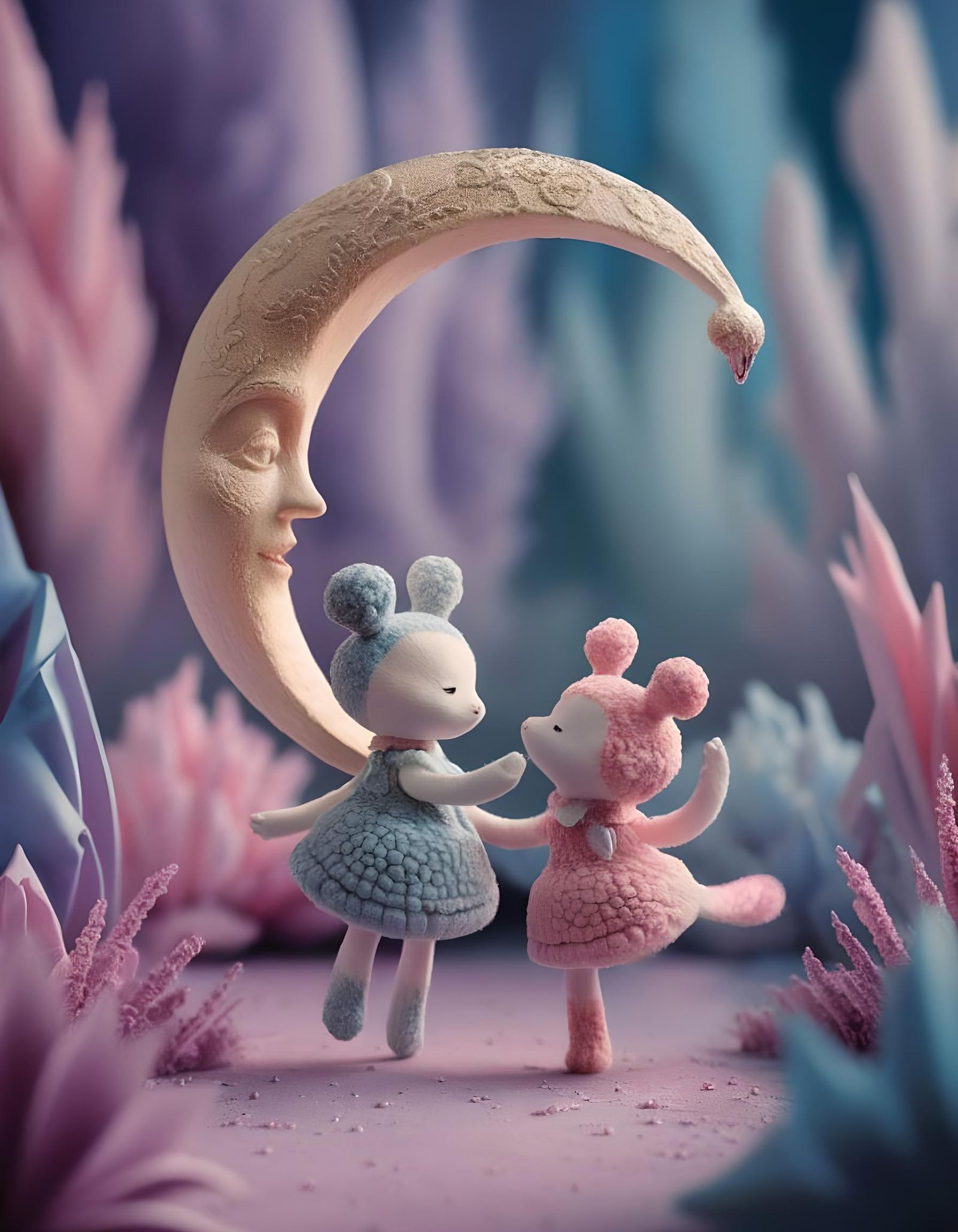 Pastel Garden Dreamdance in 3D Animation Style