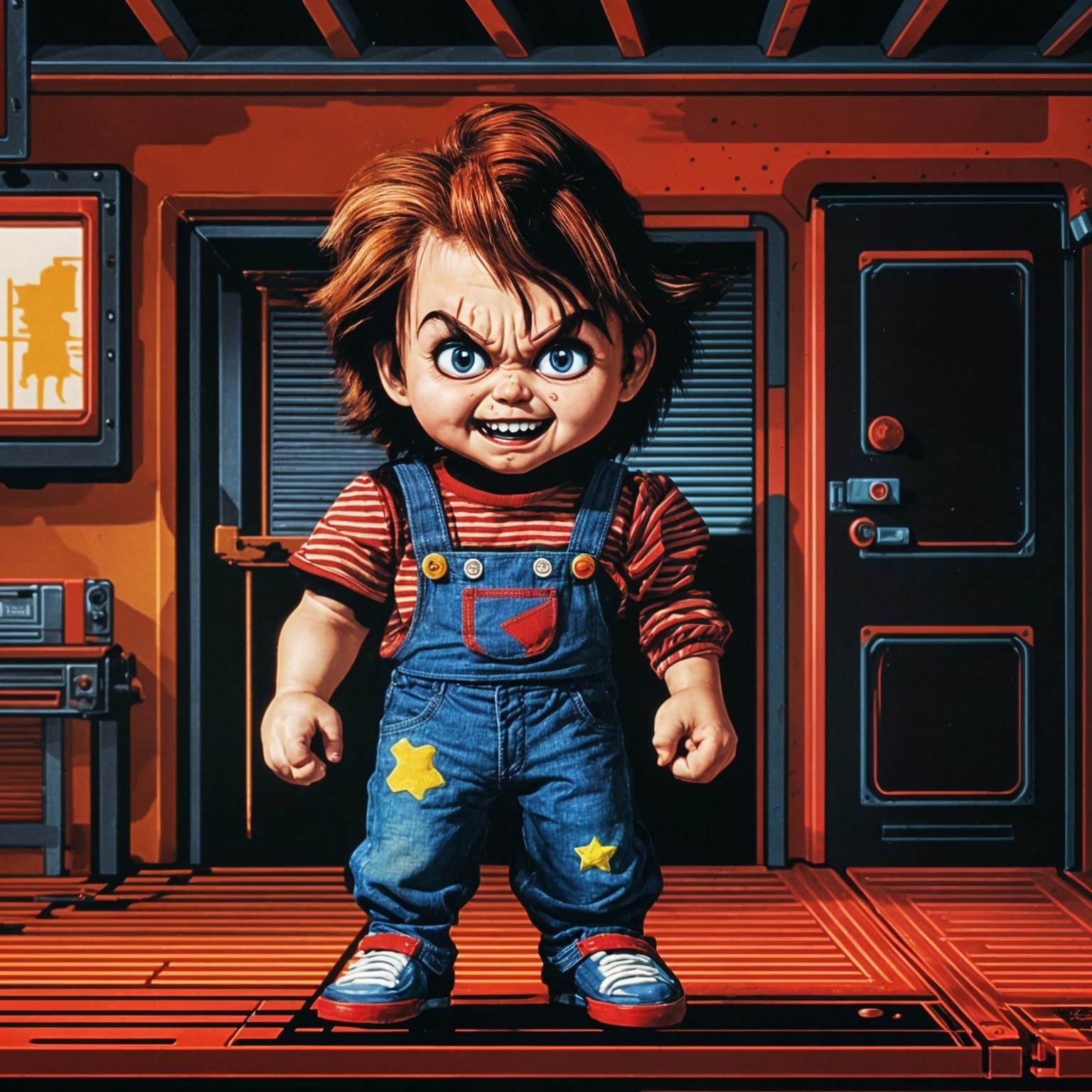 Chucky as 8-bit Horror NES Game