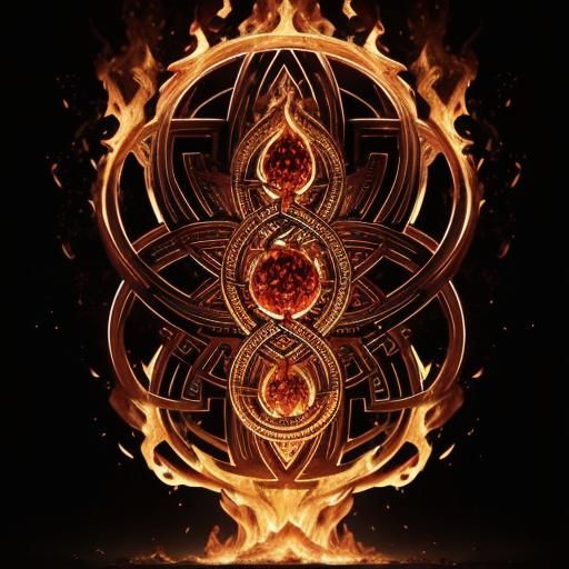 Fiery knotwork