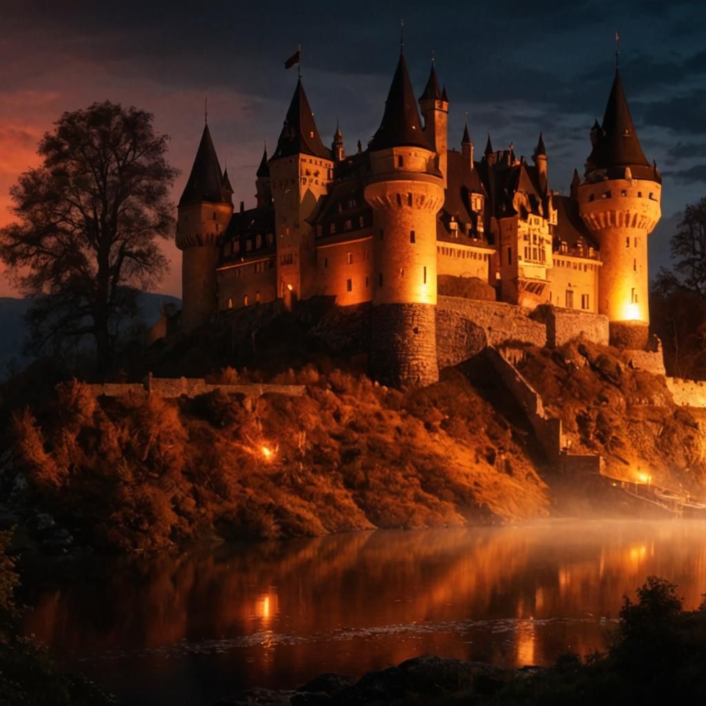 AI Interpretation of a Castle