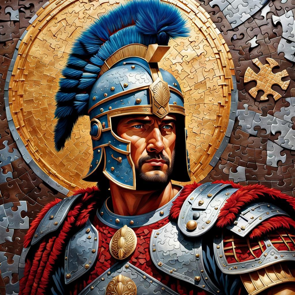 Puzzle of a Roman centurion