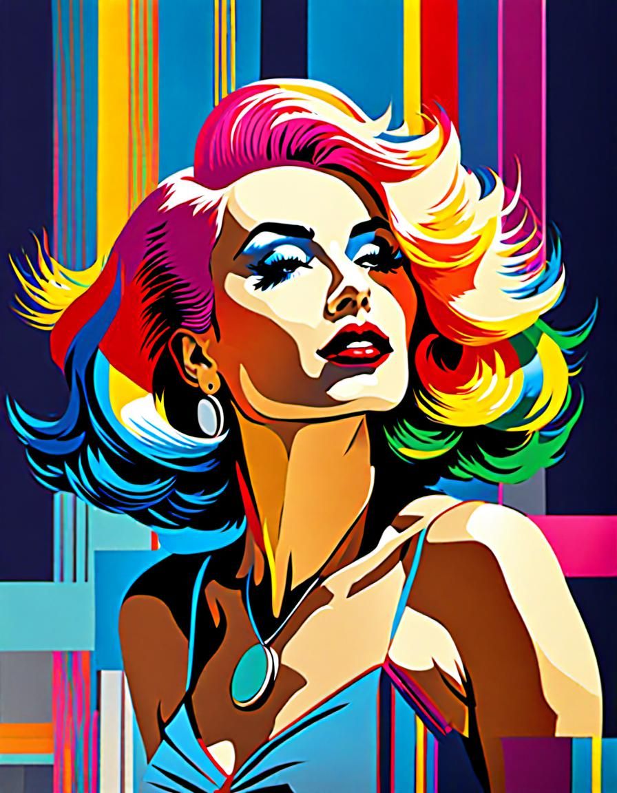 Pop art woman 2