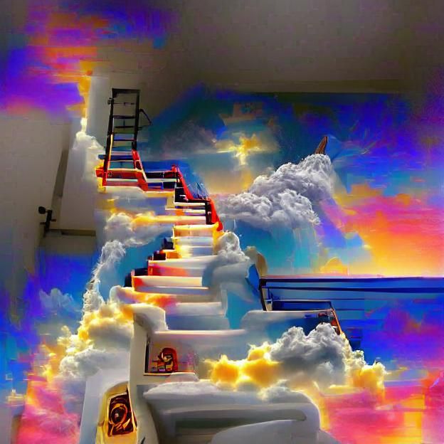AI Generated Image of a Staircase