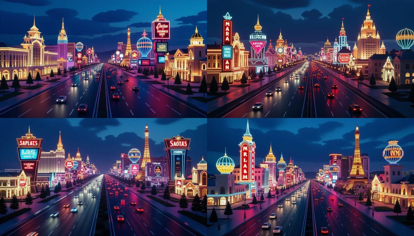 Vibrant Highway Through Smolensk Oblast with Themed Casino R...