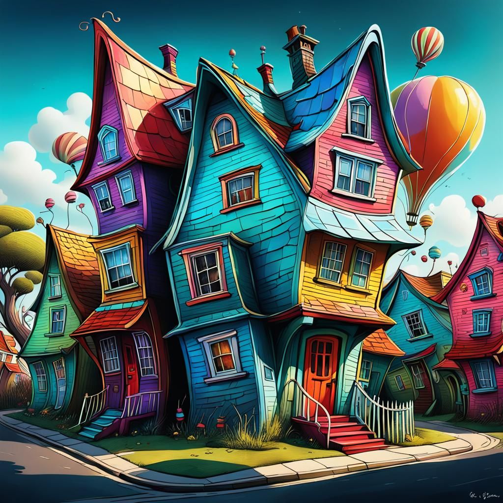 Imperfect Wonky Crooked House