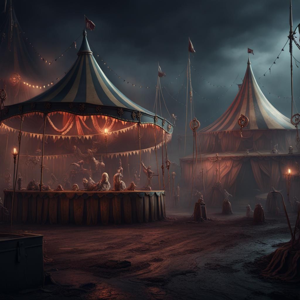 Dark Fantasy: Creepy Circus Concept Art