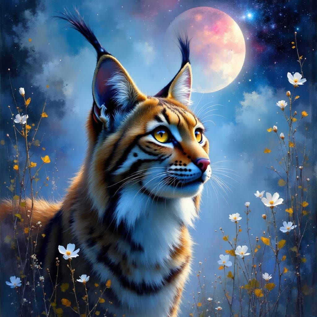 Iberian Lynx Portrait in Photorealistic Detail