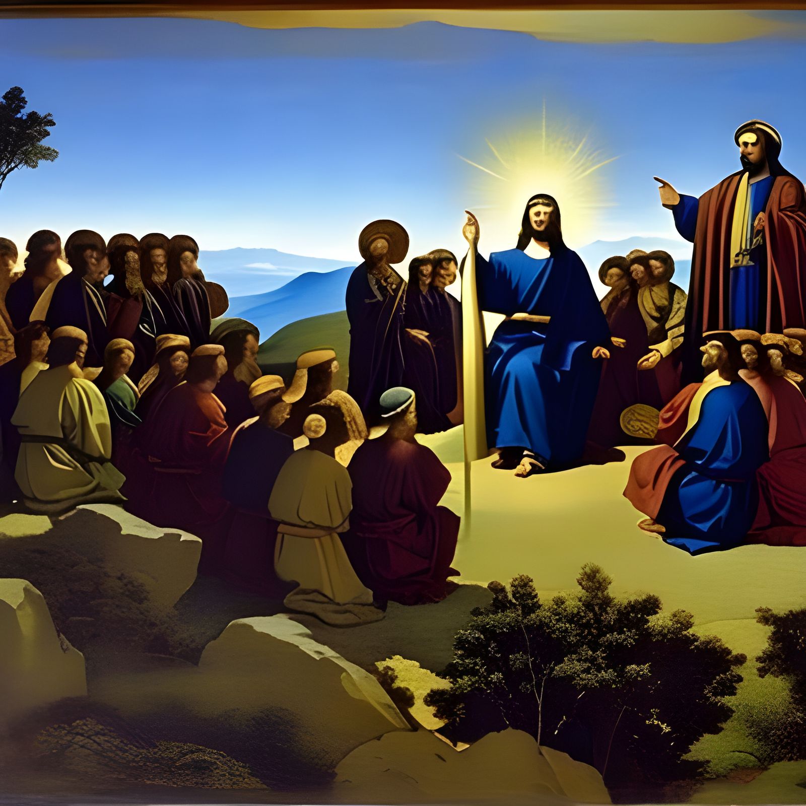 Jesus Delivering the Sermon on the Mount