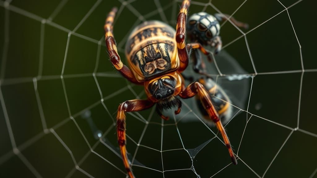 Flies Every Day Enemy is the Spider and being caught in  their web