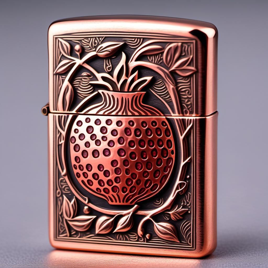Zippo with pomegranate
