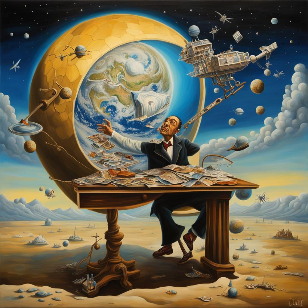 Surreal AI Navigation: Melting Reality on Canvas