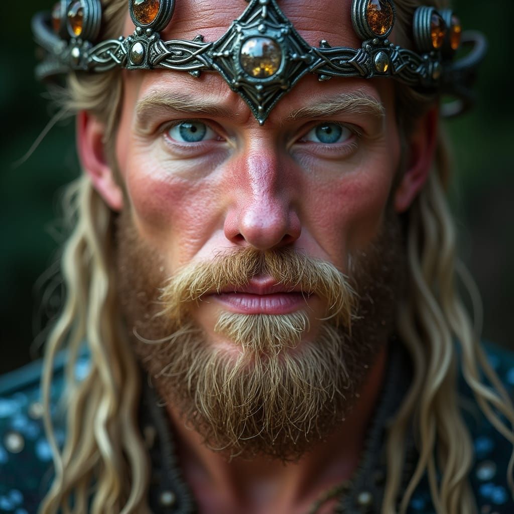 Mythic Celtic God Portrait in High Definition