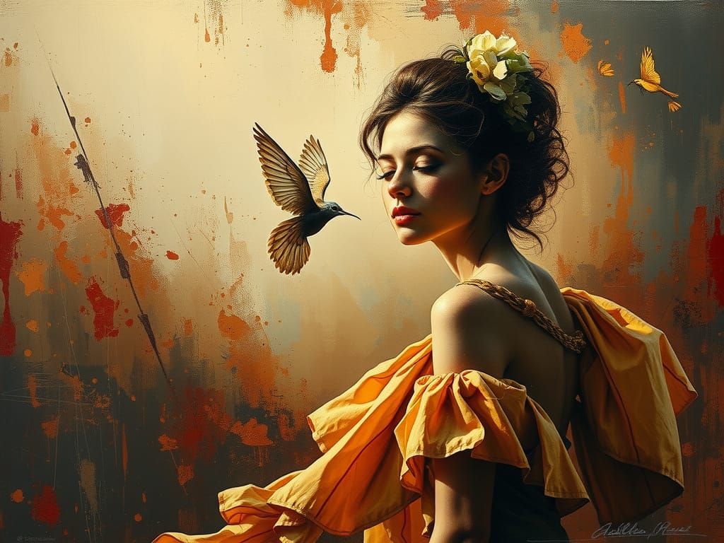 Expressive Oil Painting with Deep Vision and Charred Texture...