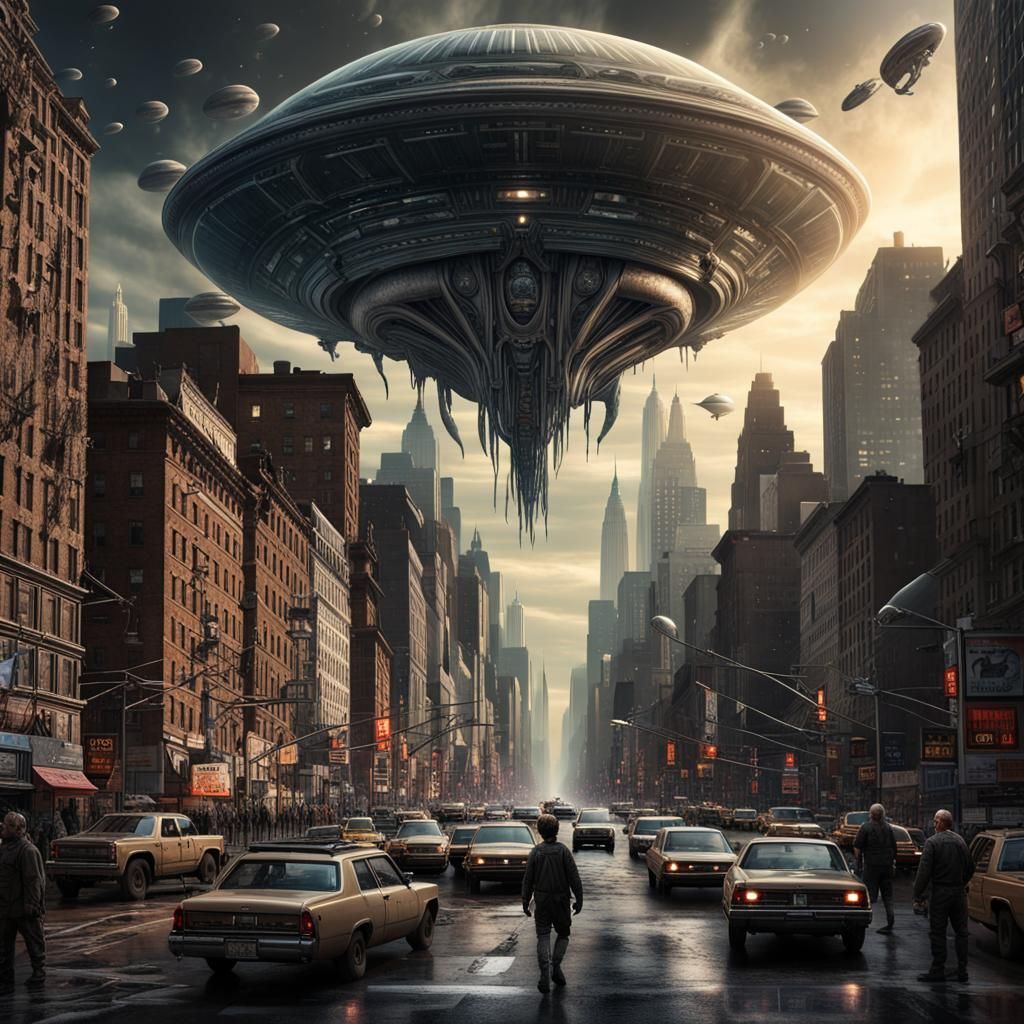 Alien Invasion in New York: A Digital Matte Painting