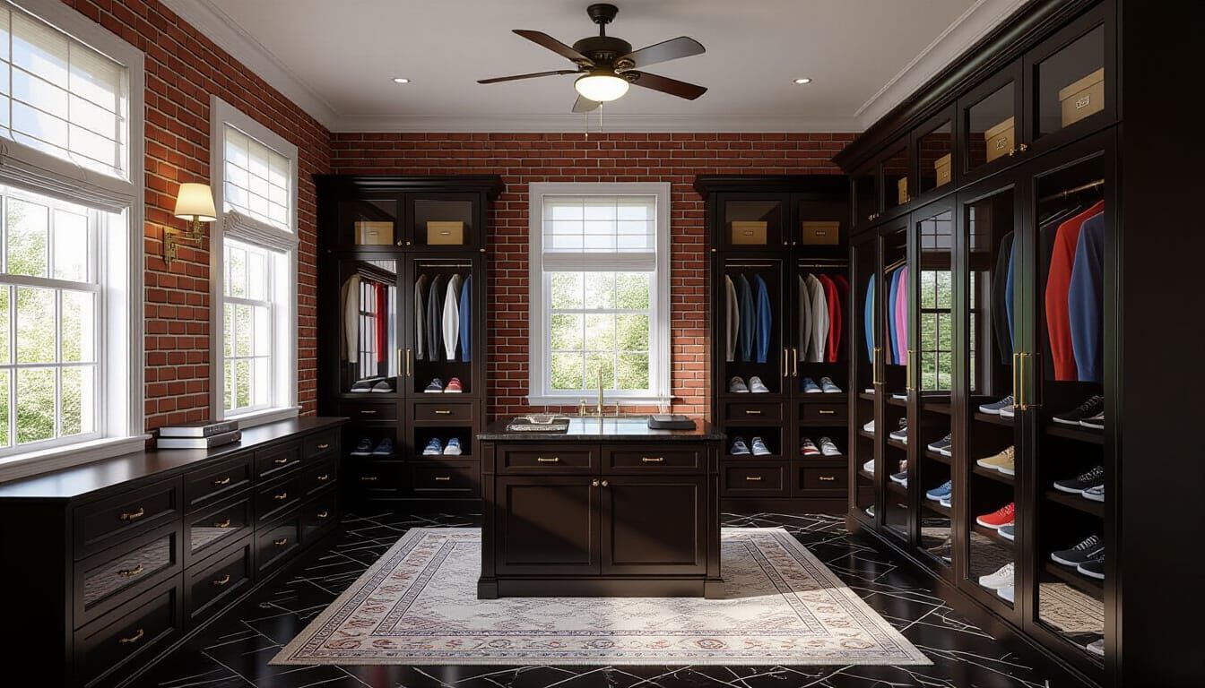 Victorian Walk-In Closet Room: Digital Matte Painting