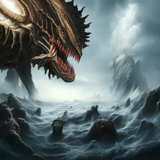 Wrath of Charybdis: Detailed Digital Matte Painting