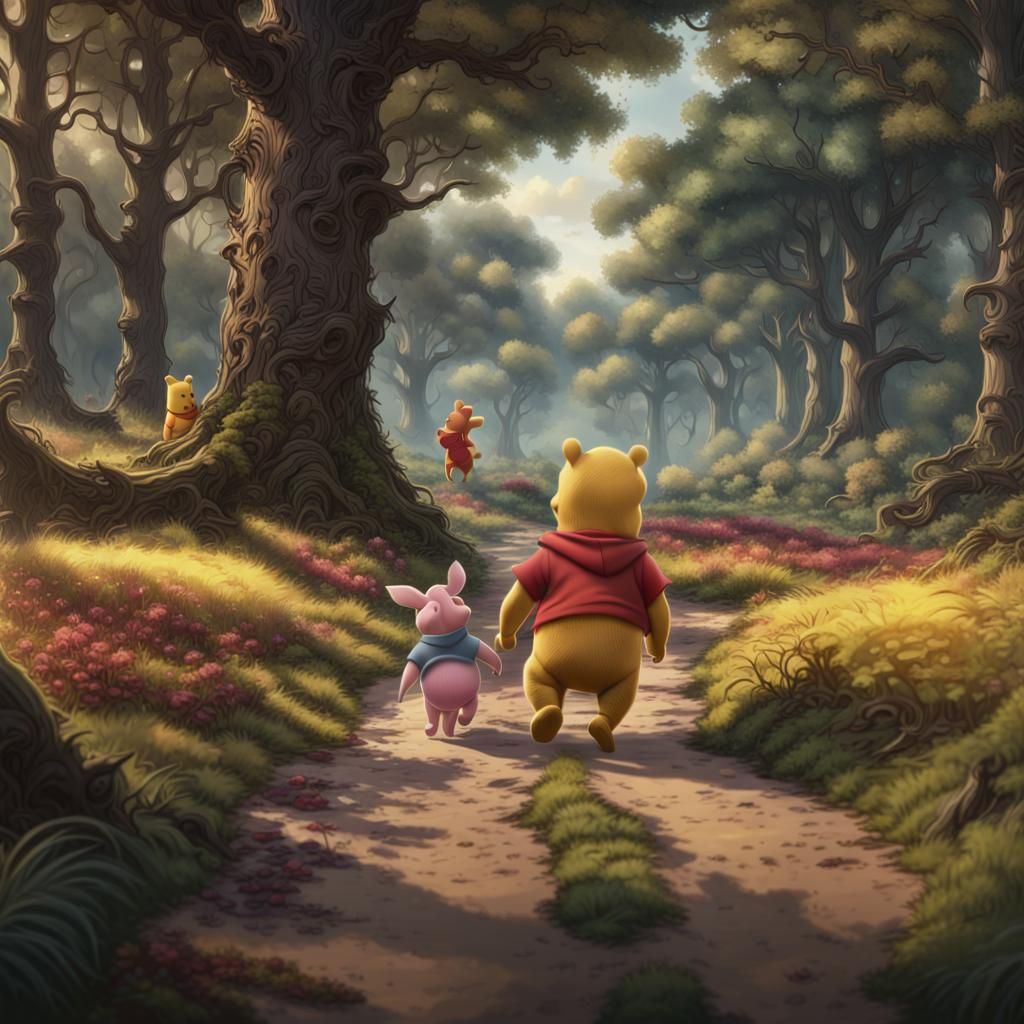 Winnie the Pooh in Fantastical Hundred Acre Wood